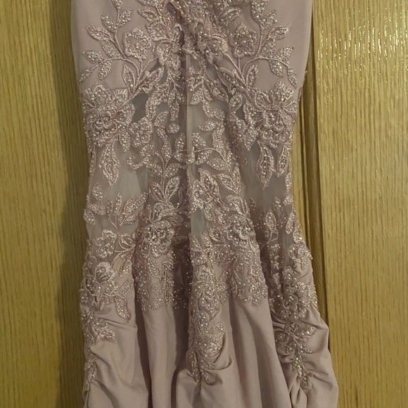 La Femme Prom Dress or Sweet 16 Dress in color mauve (more of like a dusty pink) - Picture 6 of 6